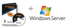 DVD Case and DVD and Windows Logo for BizWizard Order Manager&trade; 