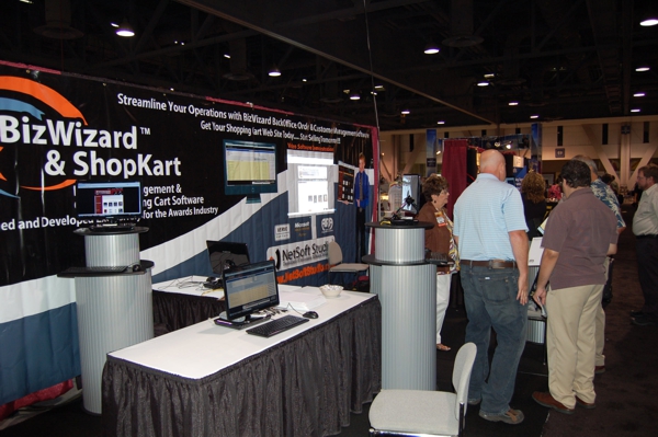 NBM Show in Long Beach, California 2010 Niels Norby demonstrations awards shopping cart (ShopKart) and BizWizard Order Manager order management software to prospective customers