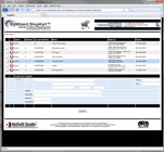 ShopKart Shopping Cart Software Screen Shot Showing Work with Suppliers Screen